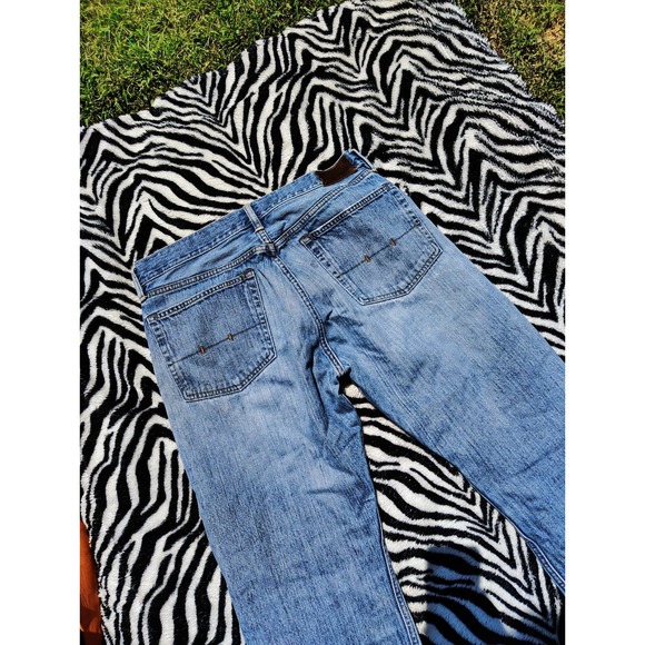 Vintage Polo Jeans Ralph Lauren Denim Mens 35x30 Loose Fit‎ Y2K Lightwash - Picture 13 of 14